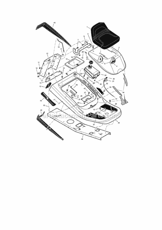 Page A Diagram and Parts List for 536270282  Craftsman Lawn Tractor