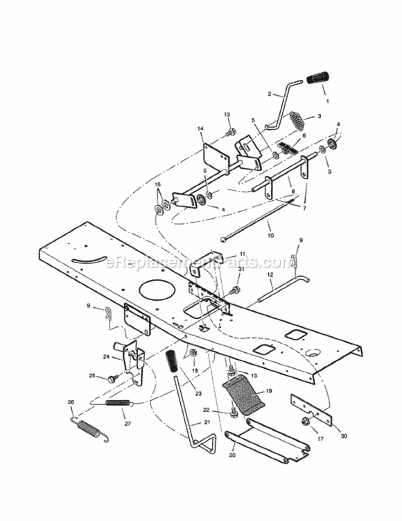 Page D Diagram and Parts List for 536270290  Craftsman Lawn Tractor