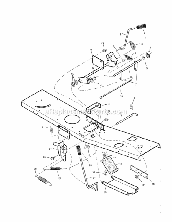 Page D Diagram and Parts List for 536270340  Craftsman Lawn Tractor