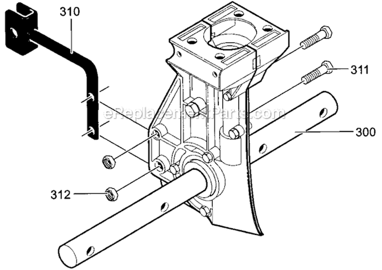 Transmission Diagram and Parts List for 536292521  Craftsman Cultivator