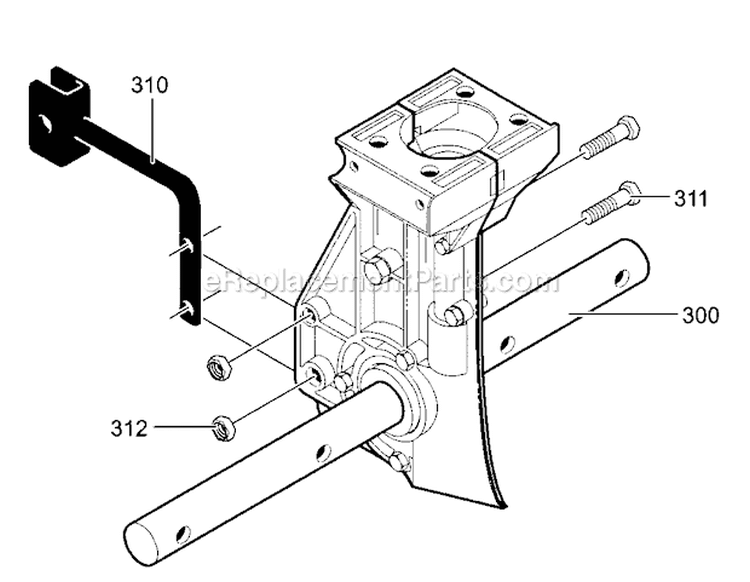 Transmission Diagram and Parts List for 536292522  Craftsman Cultivator