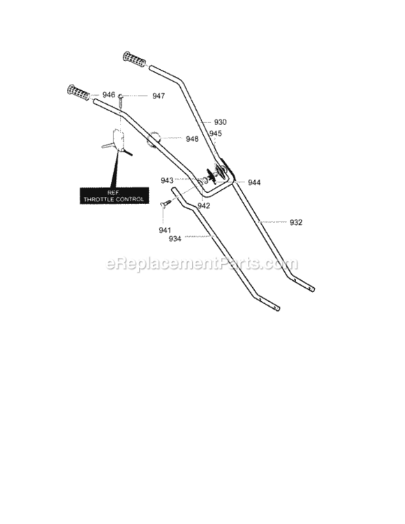 Page E Diagram and Parts List for 536292523  Craftsman Cultivator