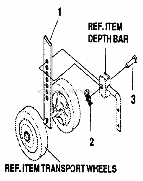 Page C Diagram and Parts List for 536297030  Craftsman Tiller