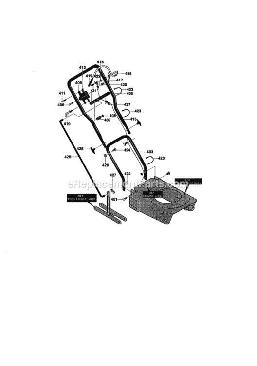 Page B Diagram and Parts List for 536772100  Craftsman Edger