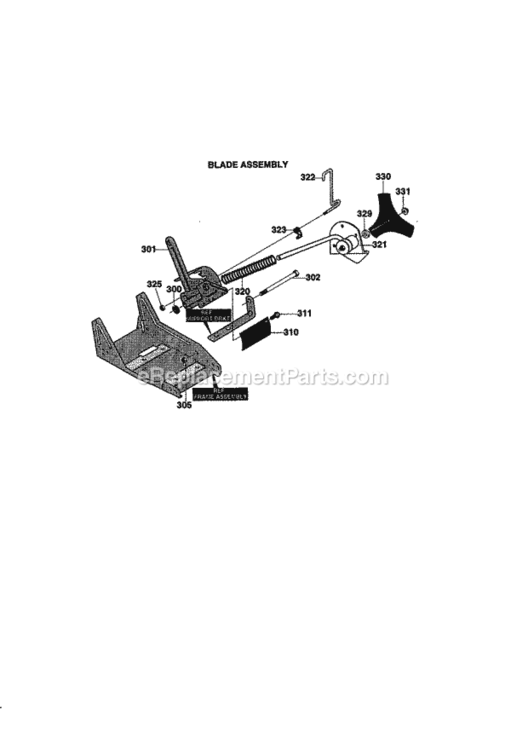 Page F Diagram and Parts List for 536772300  Craftsman Edger