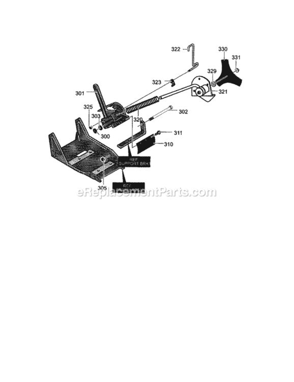 Page E Diagram and Parts List for 536772301  Craftsman Edger