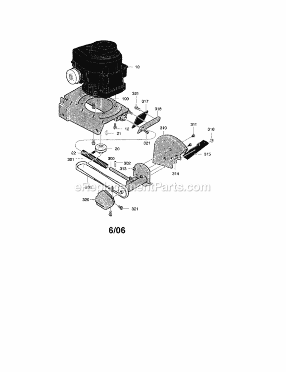 Page A Diagram and Parts List for 536772321  Craftsman Edger