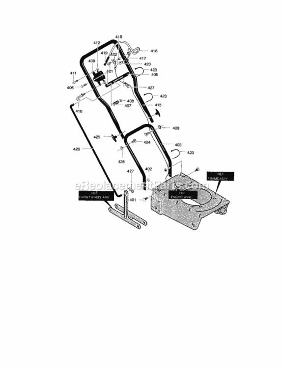 Page B Diagram and Parts List for 536772321  Craftsman Edger
