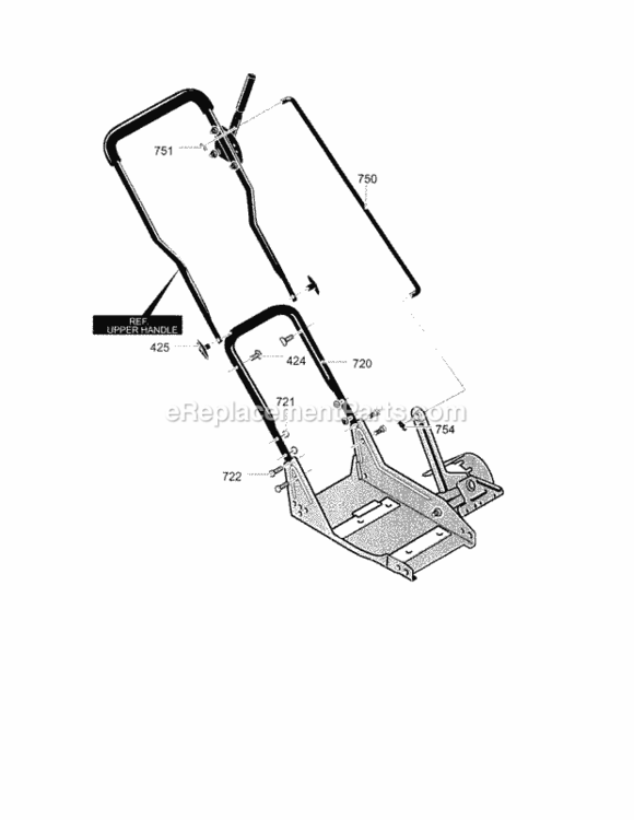 Page E Diagram and Parts List for 536772341  Craftsman Edger