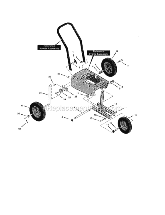 Page B Diagram and Parts List for 536772350  Craftsman Edger