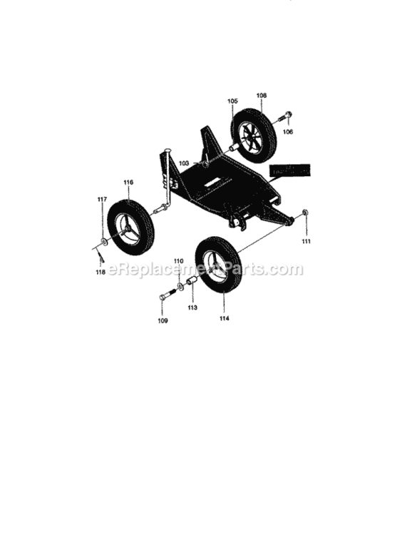 Page B Diagram and Parts List for 536772400  Craftsman Edger