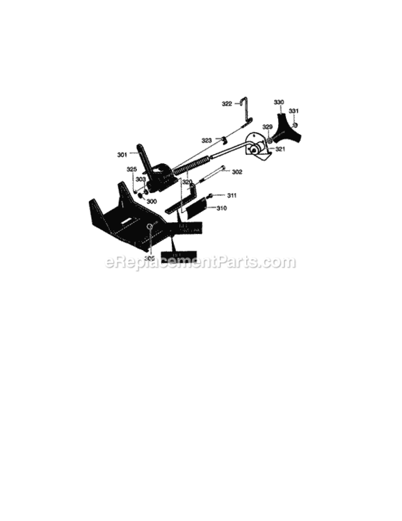 Page E Diagram and Parts List for 536772400  Craftsman Edger