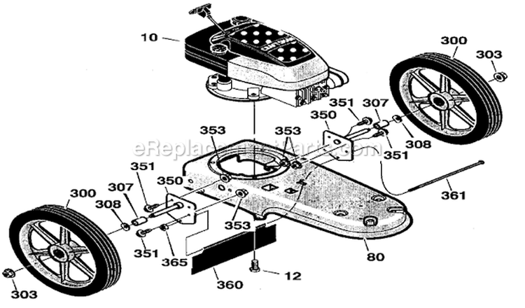 Engine Diagram and Parts List for 536773501  Craftsman Trimmer