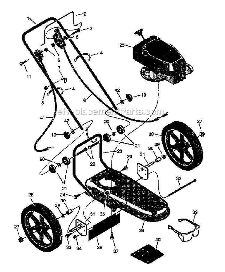 Brushcutter Diagram and Parts List for 536773600  Craftsman Trimmer