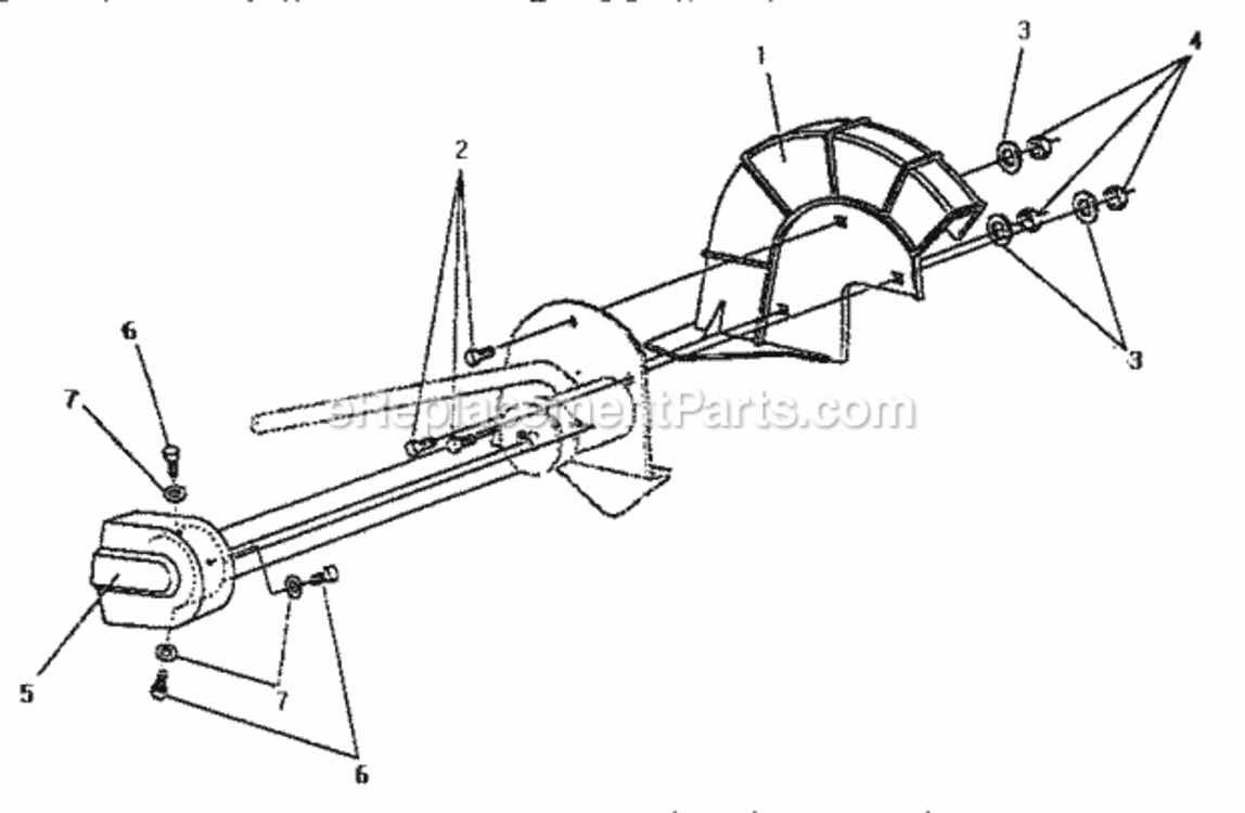 Page C Diagram and Parts List for 536787541  Craftsman Edger