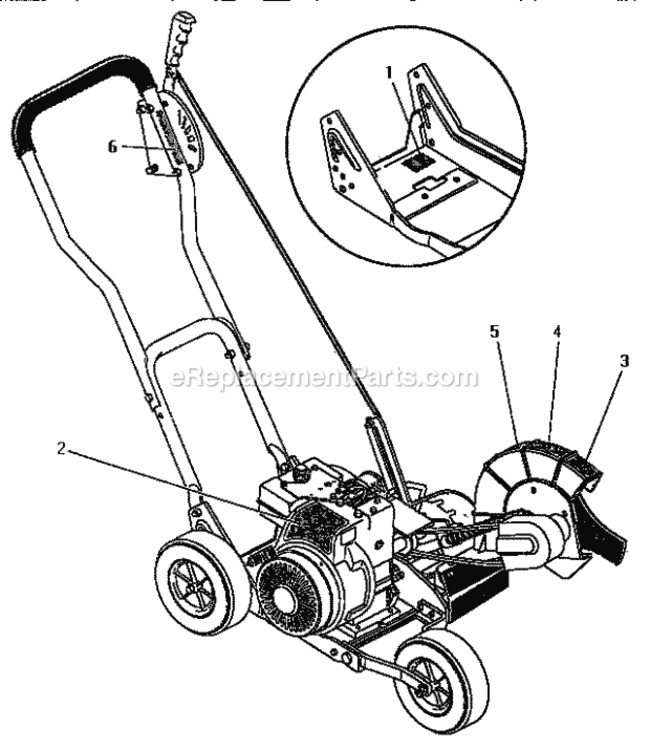 Page E Diagram and Parts List for 536787541  Craftsman Edger