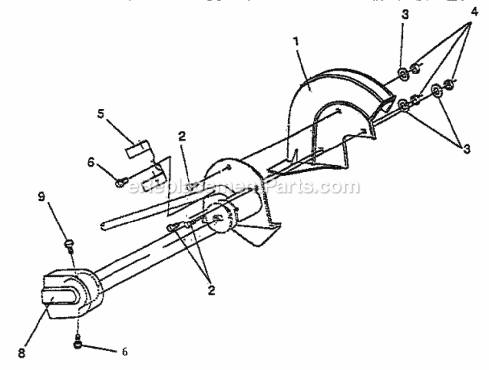 Page C Diagram and Parts List for 536787581  Craftsman Edger
