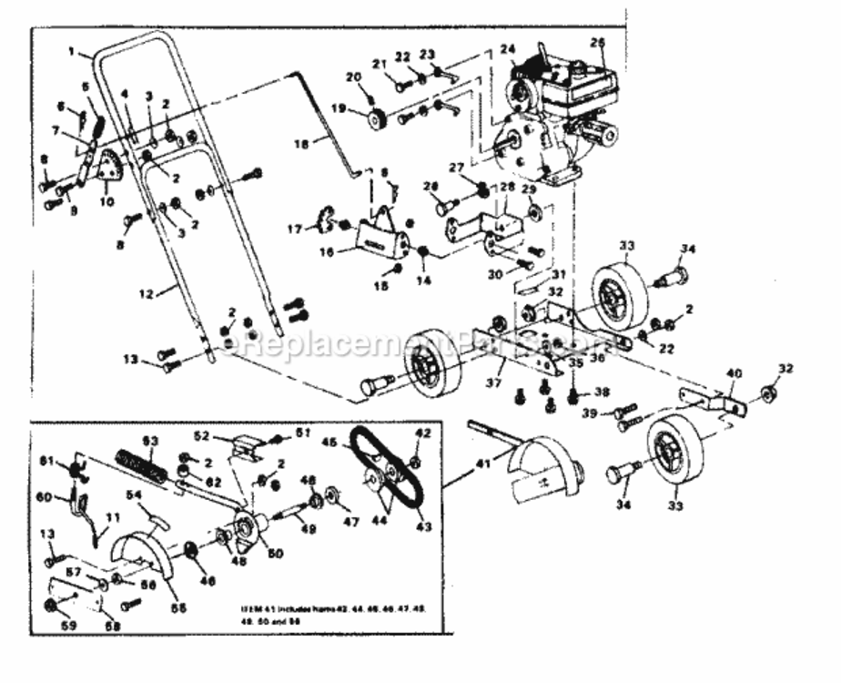 Page A Diagram and Parts List for 536796521  Craftsman Edger