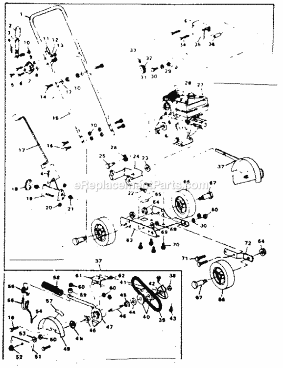 Page A Diagram and Parts List for 536796523  Craftsman Edger