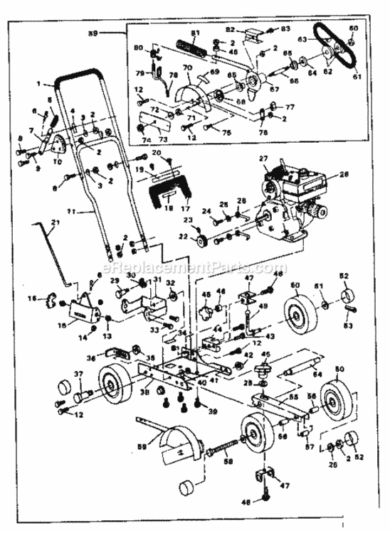 Page A Diagram and Parts List for 536796530  Craftsman Edger