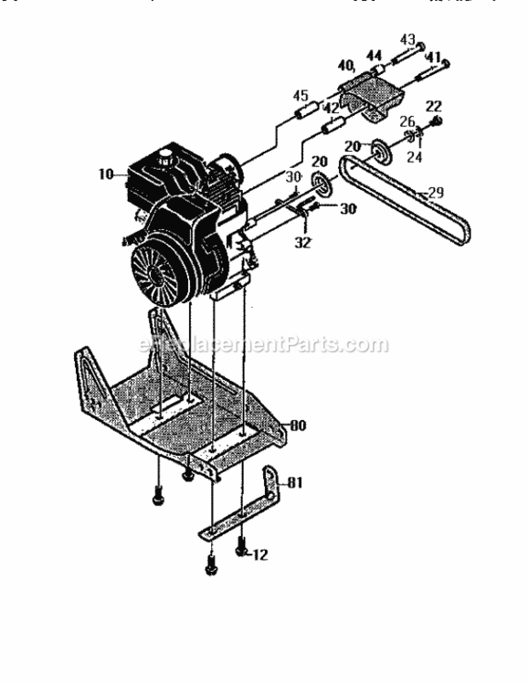 Page A Diagram and Parts List for 536797480  Craftsman Edger
