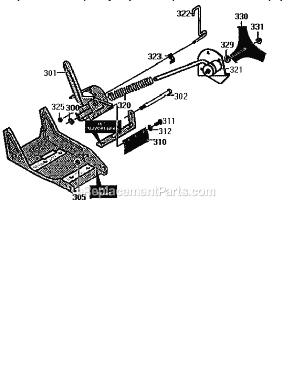 Page E Diagram and Parts List for 536797480  Craftsman Edger