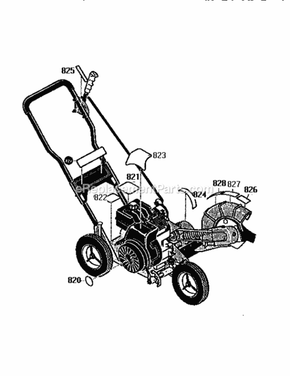 Page J Diagram and Parts List for 536797481  Craftsman Edger