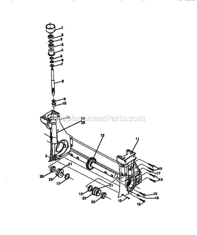 Page A Diagram and Parts List for 536797501  Craftsman Cultivator