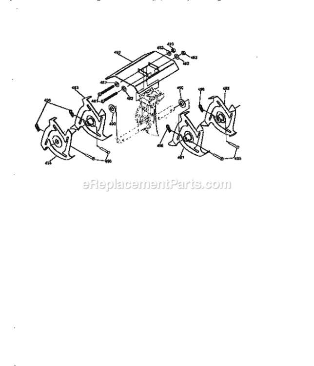 Page C Diagram and Parts List for 536797502  Craftsman Cultivator