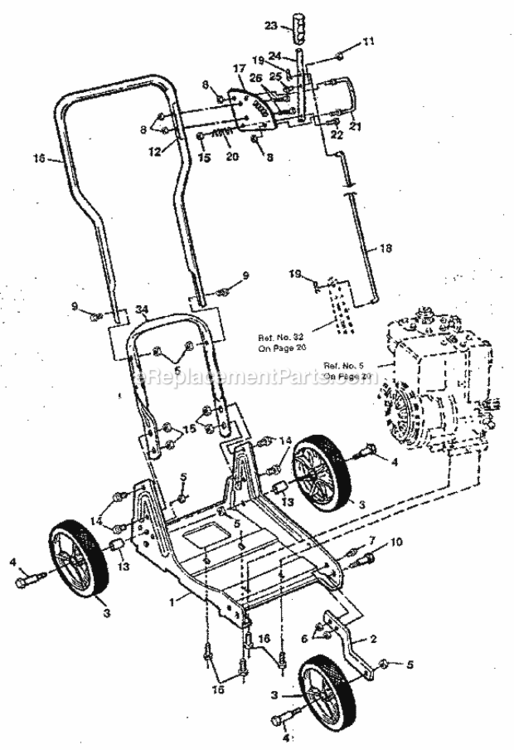 Page A Diagram and Parts List for 536797510  Craftsman Edger