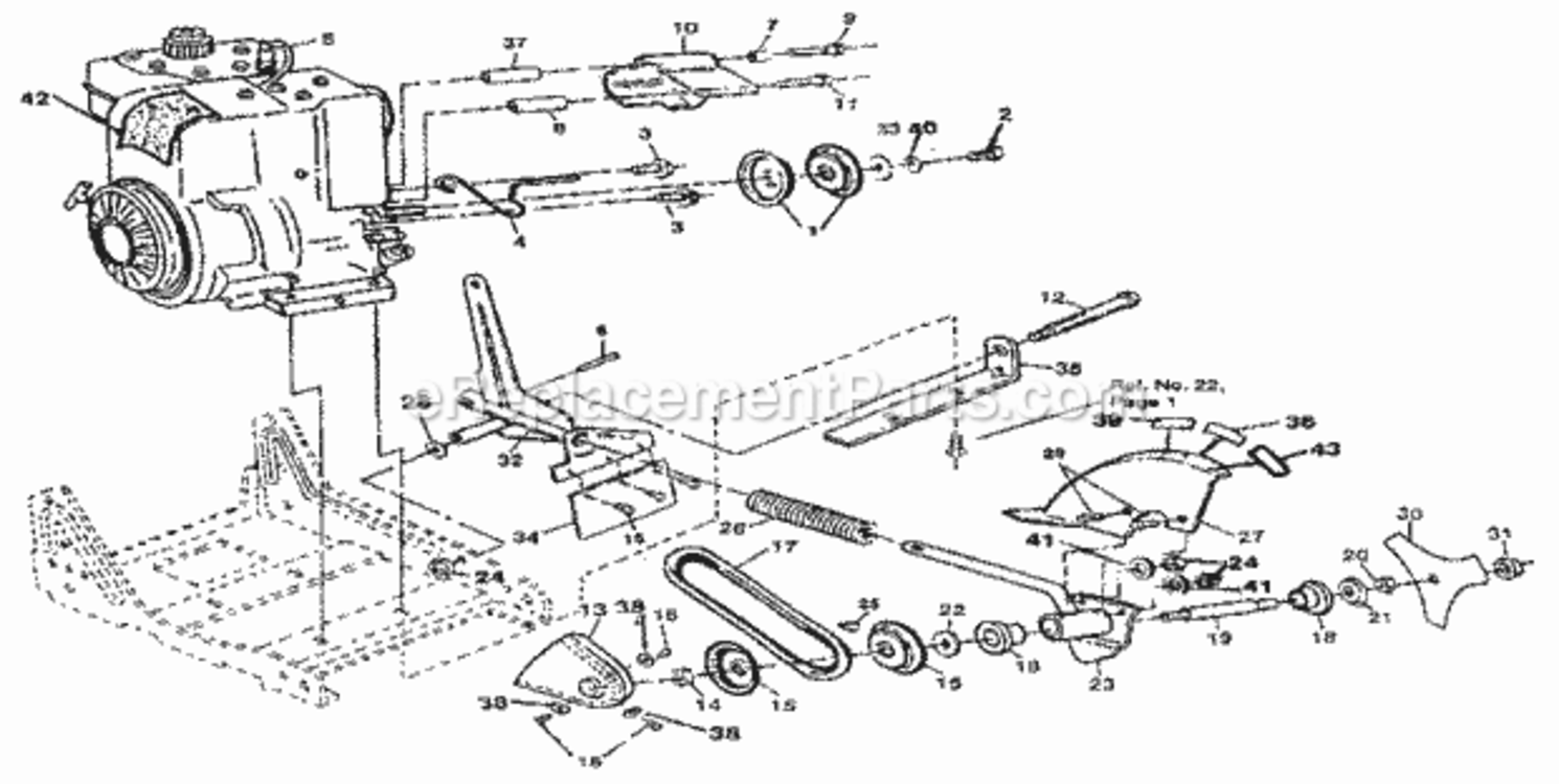 Page B Diagram and Parts List for 536797513  Craftsman Edger