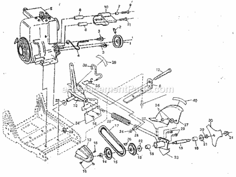 Page B Diagram and Parts List for 536797530  Craftsman Edger