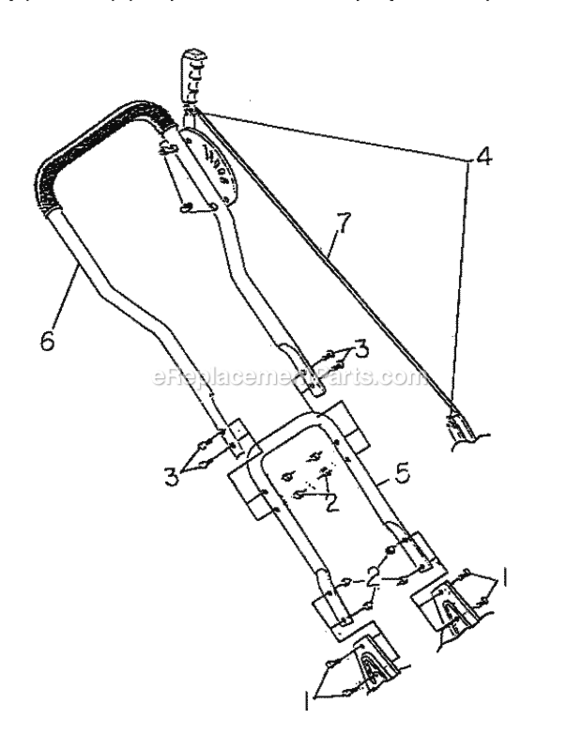 Page H Diagram and Parts List for 536797580  Craftsman Edger