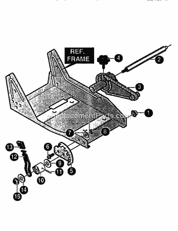 Page J Diagram and Parts List for 536797581  Craftsman Edger