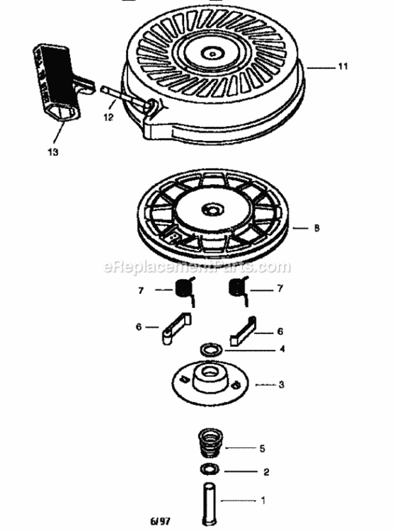 Page M Diagram and Parts List for 536797581  Craftsman Edger