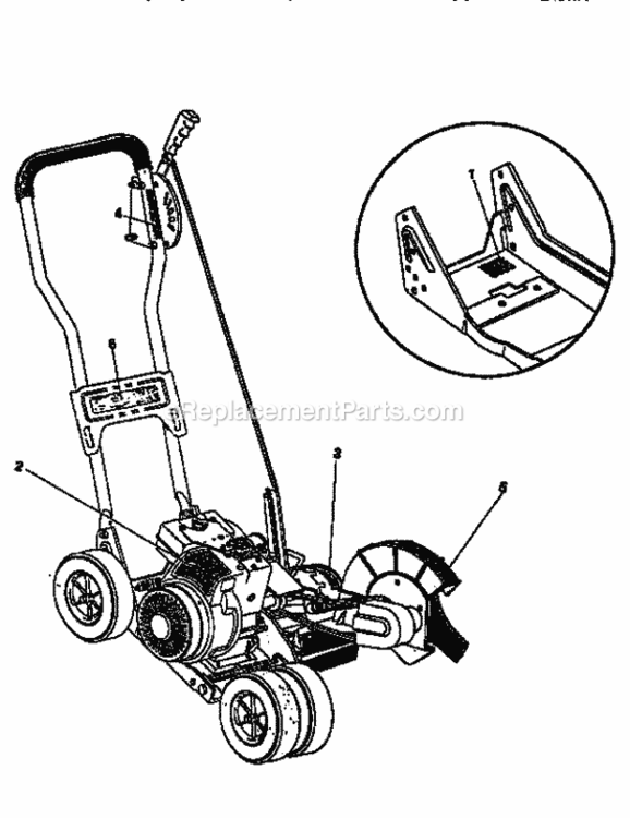 Page E Diagram and Parts List for 536797581  Craftsman Edger