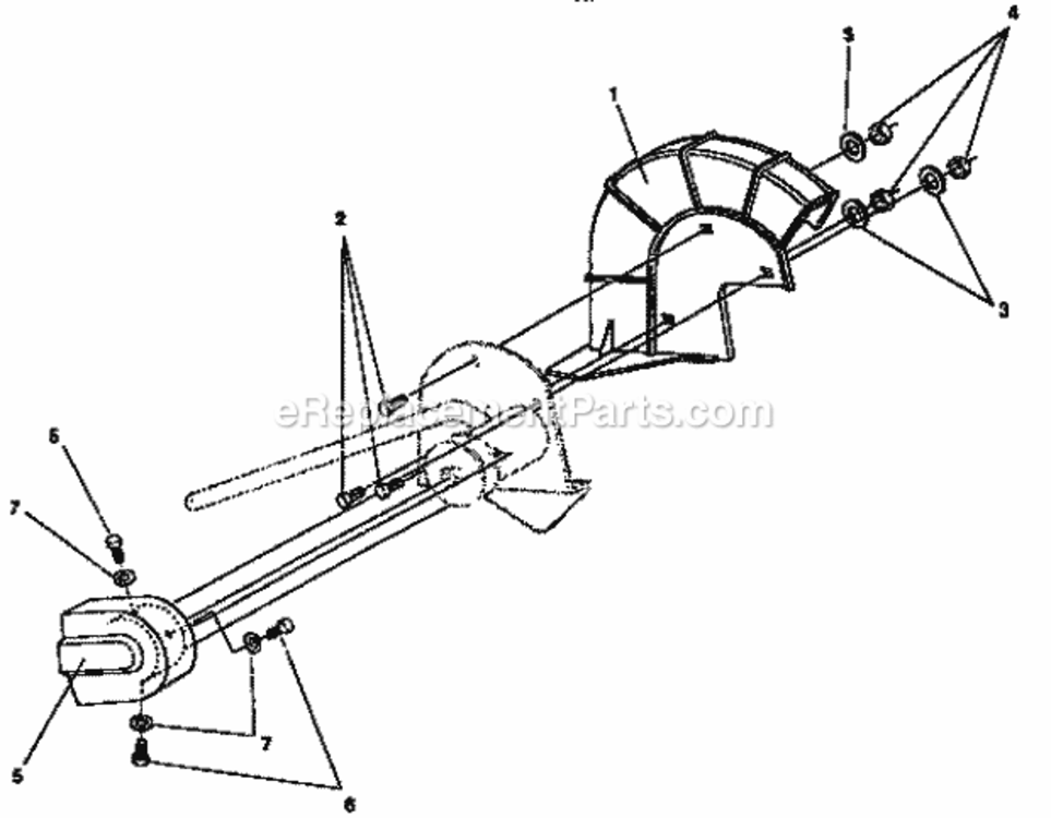 Page D Diagram and Parts List for 536797590  Craftsman Edger