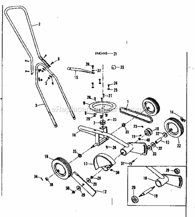 Page A Diagram and Parts List for 53685626  Craftsman Edger