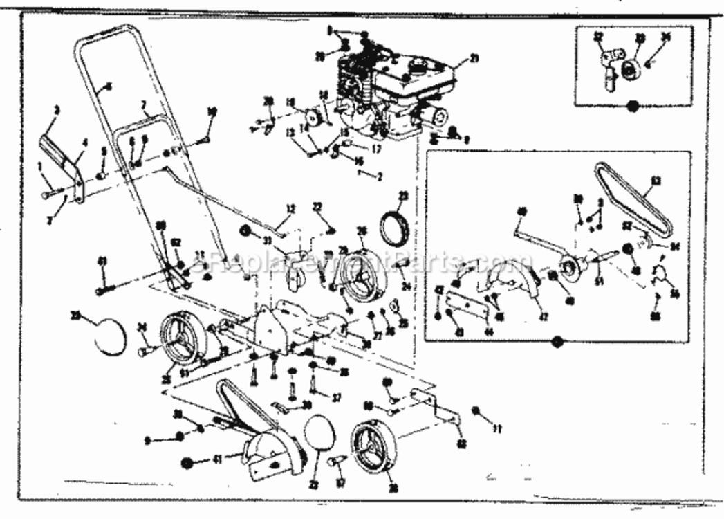Page A Diagram and Parts List for 53687030  Craftsman Edger