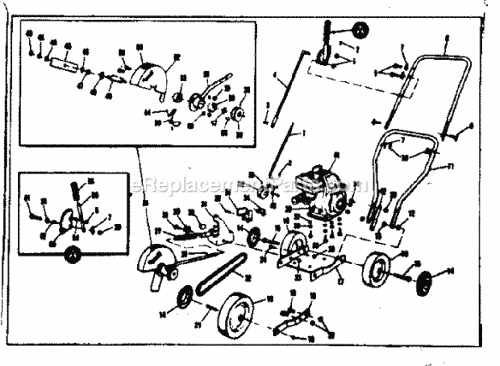 Page A Diagram and Parts List for 53687080  Craftsman Edger