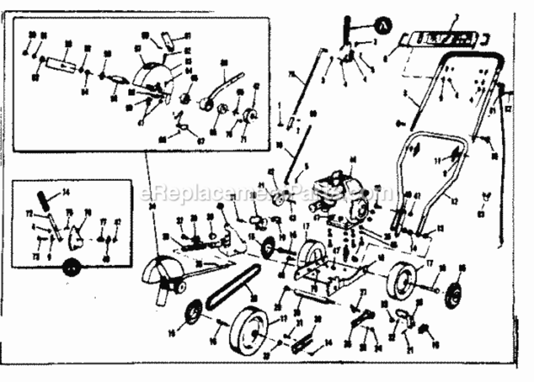 Page A Diagram and Parts List for 53687092  Craftsman Edger