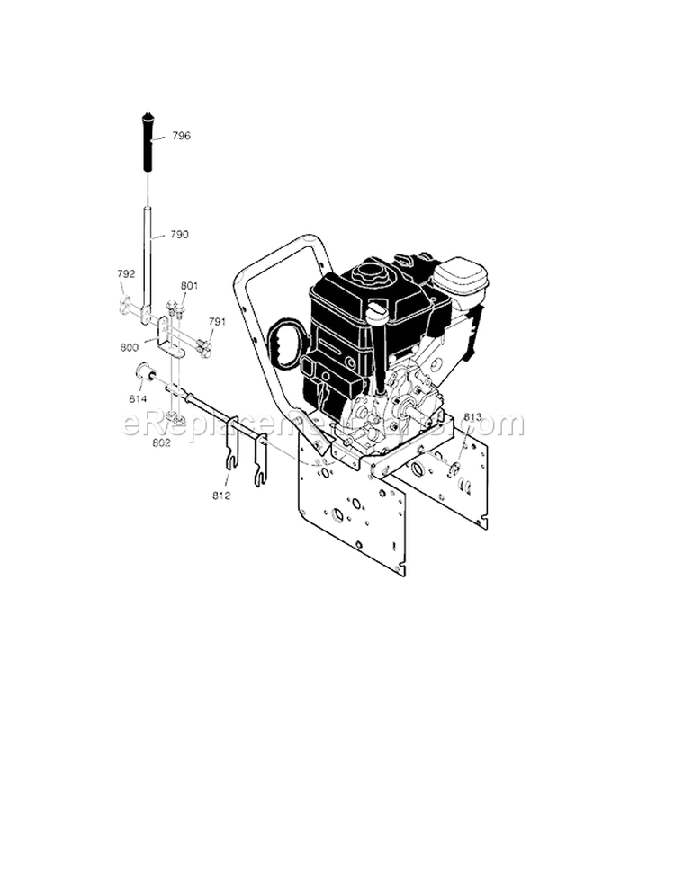 Page I Diagram and Parts List for 536881800  Craftsman Snow Blower