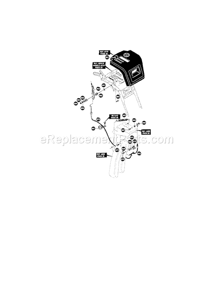 Remote Chute Diagram and Parts List for 536882650  Craftsman Snow Blower