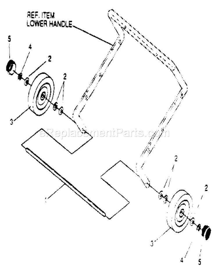 Wheel Diagram and Parts List for 536883210  Craftsman Snow Blower