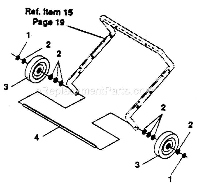 Wheel Diagram and Parts List for 536884231  Craftsman Snow Blower