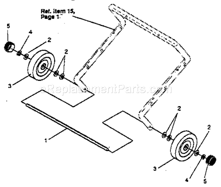 Wheel Repair Parts Diagram and Parts List for 536884252  Craftsman Snow Blower