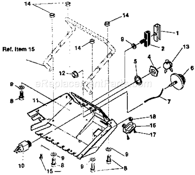 Page I Diagram and Parts List for 536884351  Craftsman Snow Blower