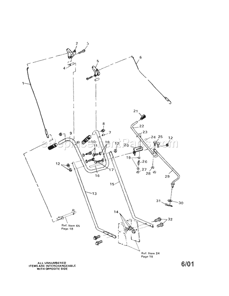 20" Snowblower Diagram and Parts List for 536884400  Craftsman Snow Blower