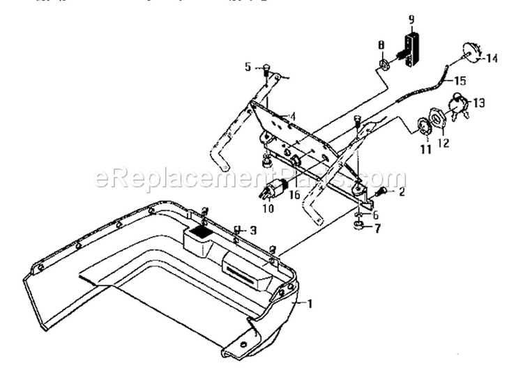 Page D Diagram and Parts List for 536884580  Craftsman Snow Blower