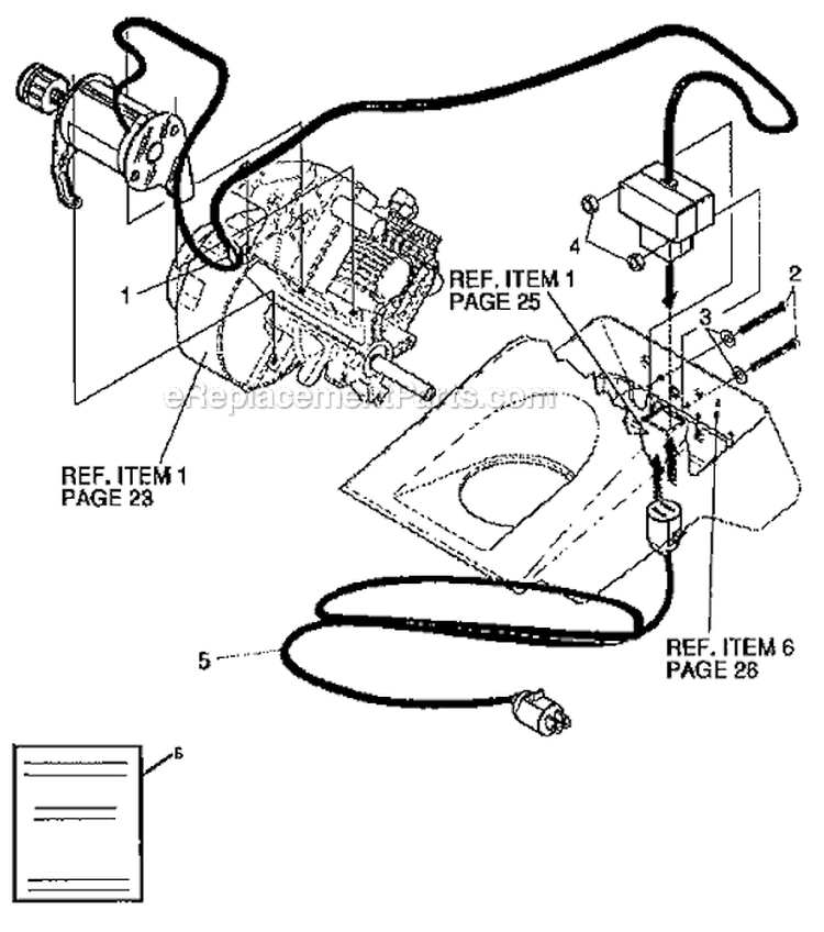 Electric_Start Diagram and Parts List for 536884680  Craftsman Snow Blower